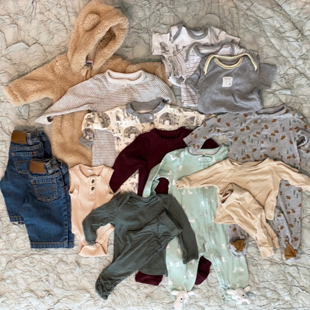 3 month, 3-6 month baby clothes bundle